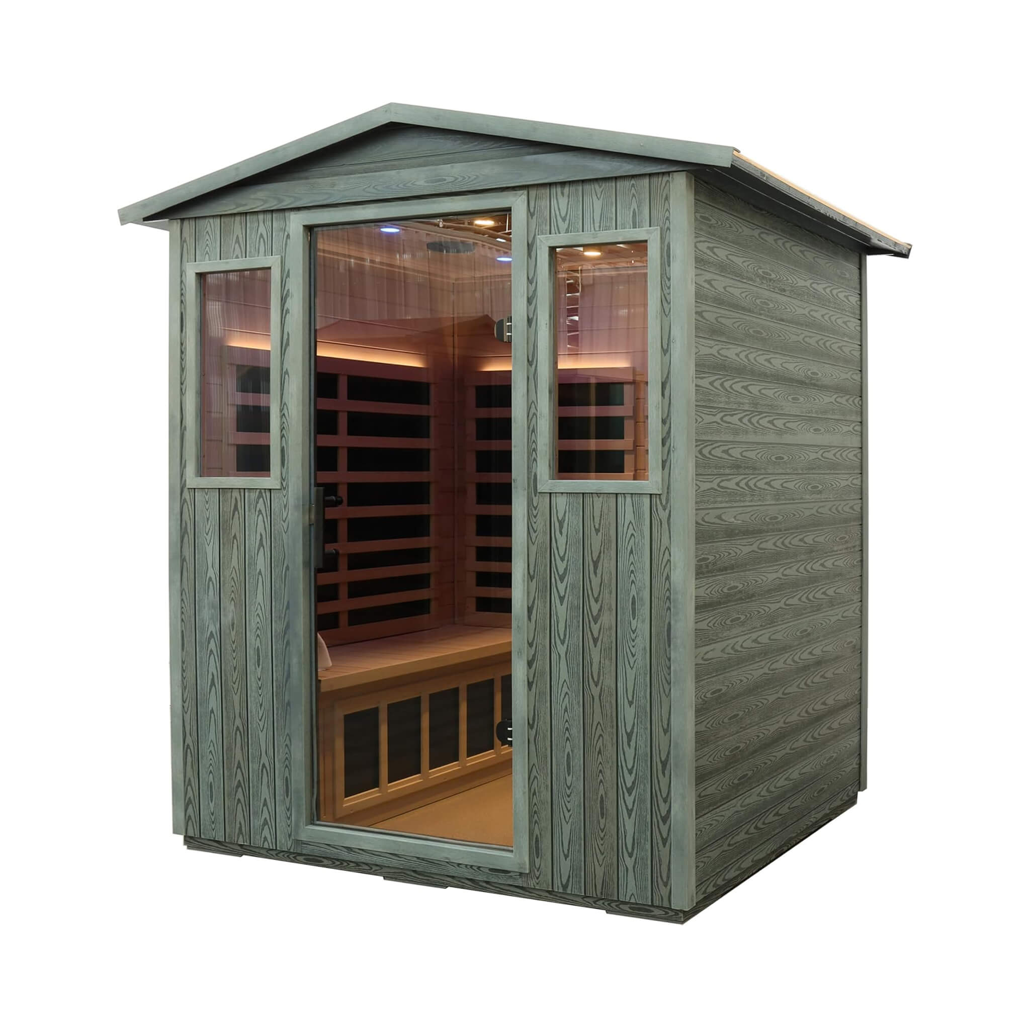 Thermora Eterna 4-Person Full-Spectrum Carbonized Composite Infrared Sauna - SAK70182