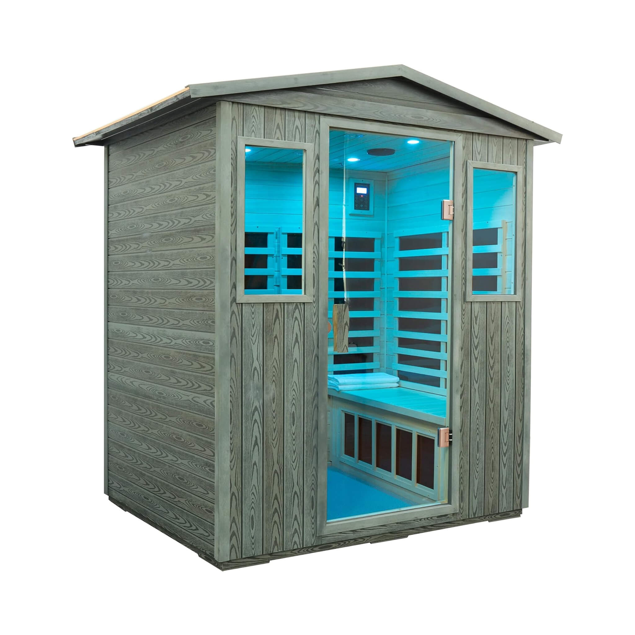 Thermora Eterna 4-Person Full-Spectrum Carbonized Composite Infrared Sauna - SAK70182