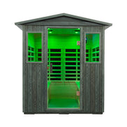 Thermora Eterna 4-Person Full-Spectrum Carbonized Composite Infrared Sauna - SAK70182
