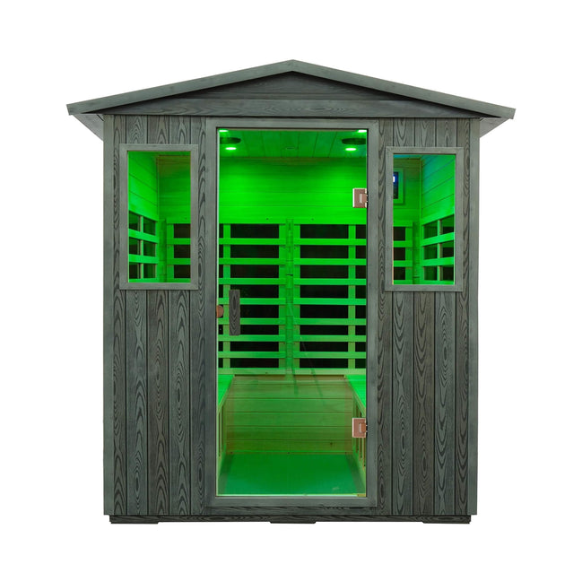 Thermora Eterna 4-Person Full-Spectrum Carbonized Composite Infrared Sauna - SAK70182