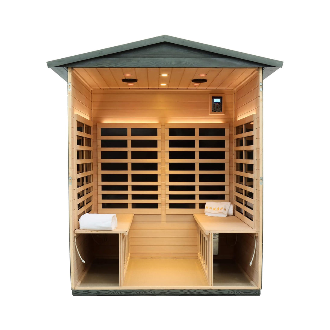 Thermora Eterna 4-Person Full-Spectrum Carbonized Composite Infrared Sauna - SAK70182