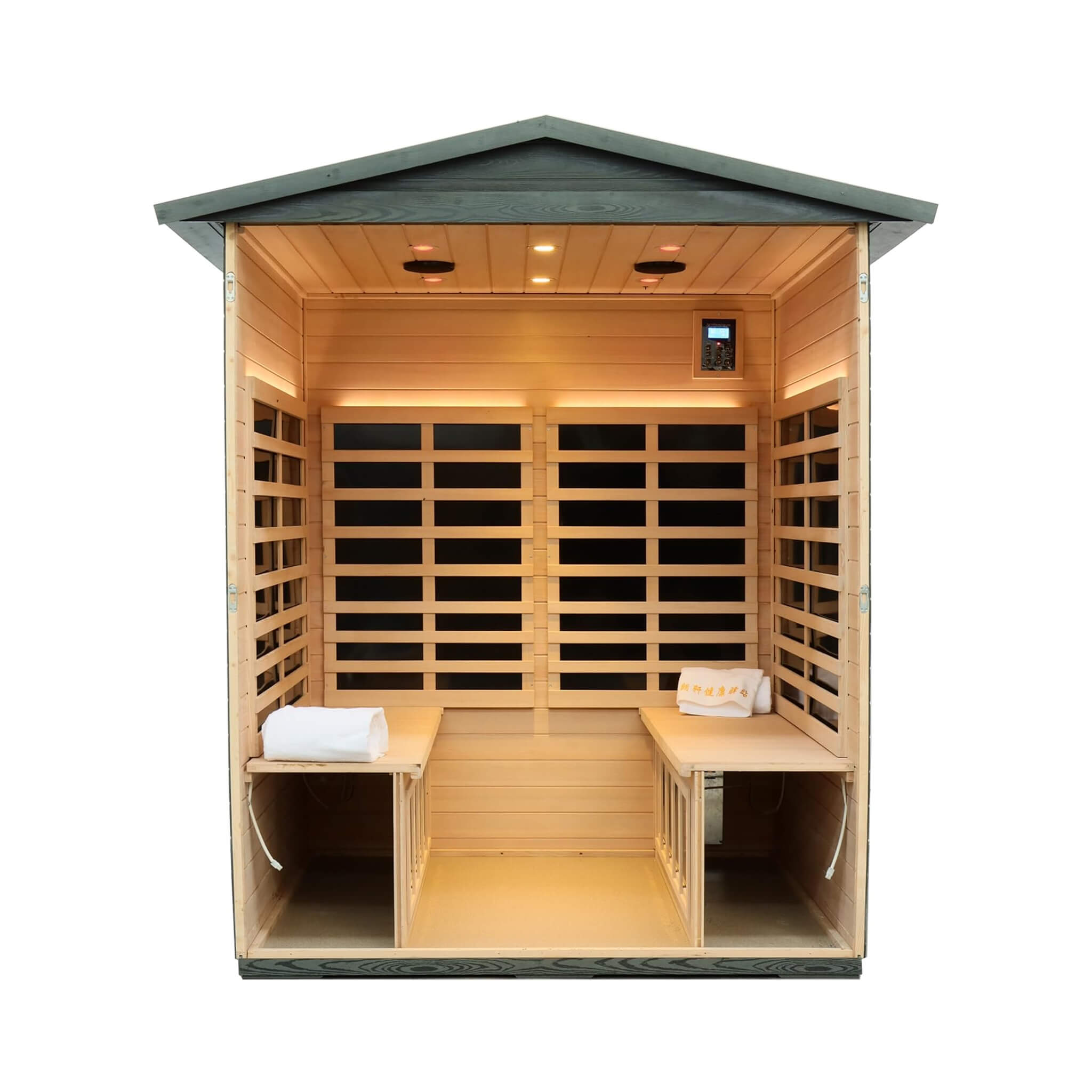 Thermora Eterna 4-Person Full-Spectrum Carbonized Composite Infrared Sauna - SAK70182
