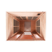 Thermora Kairo 4-Person Outdoor Infrared Hemlock Sauna With Tempered Glass Door (SAK82140)