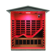 Thermora Nivea 3-Person Full-Spectrum Carbonized Composite Infrared Sauna - SAK85120