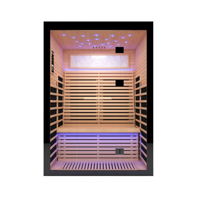 Thermora Vapor Luxury 2-Person Canadian Hemlock Wood Far Infrared Home Sauna (SAK56874)