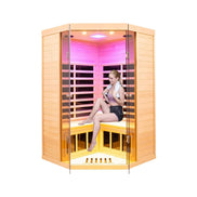 Thermora Laurent 2-Person Corner Far Infrared Sauna Room 1600W Bluetooth - SAK81524