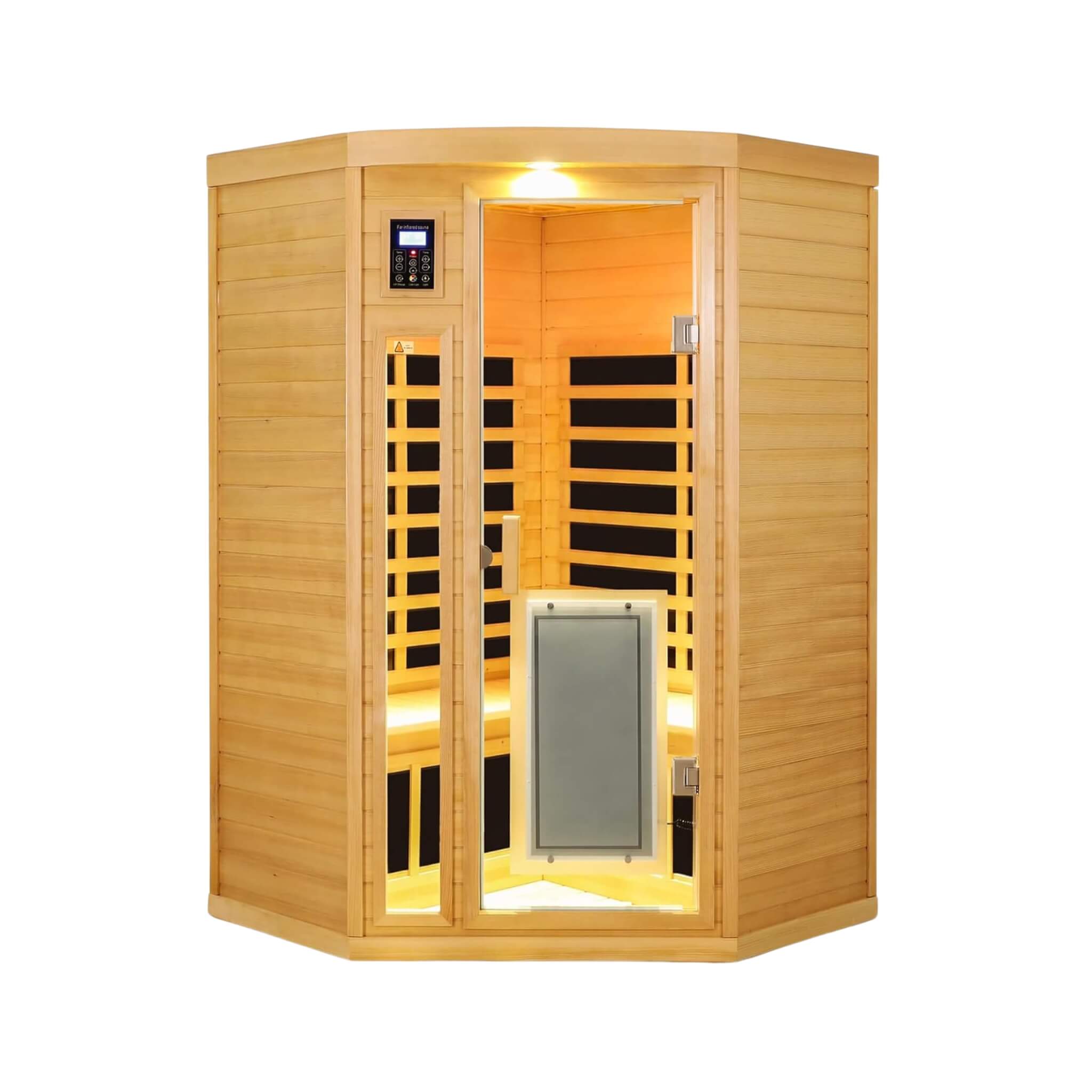 Thermora Laurent 2-Person Corner Far Infrared Sauna Room 1600W Bluetooth - SAK81524