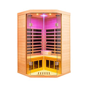 Thermora Laurent 2-Person Corner Far Infrared Sauna Room 1600W Bluetooth - SAK81524