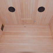 Thermora Alpine 2-Person 3kW Hemlock Wood Sauna Room with LED Wall Light - SAK28471Thermora Alpine 2-Person 3kW Hemlock Wood Sauna Room with LED Wall Light - SAK28471