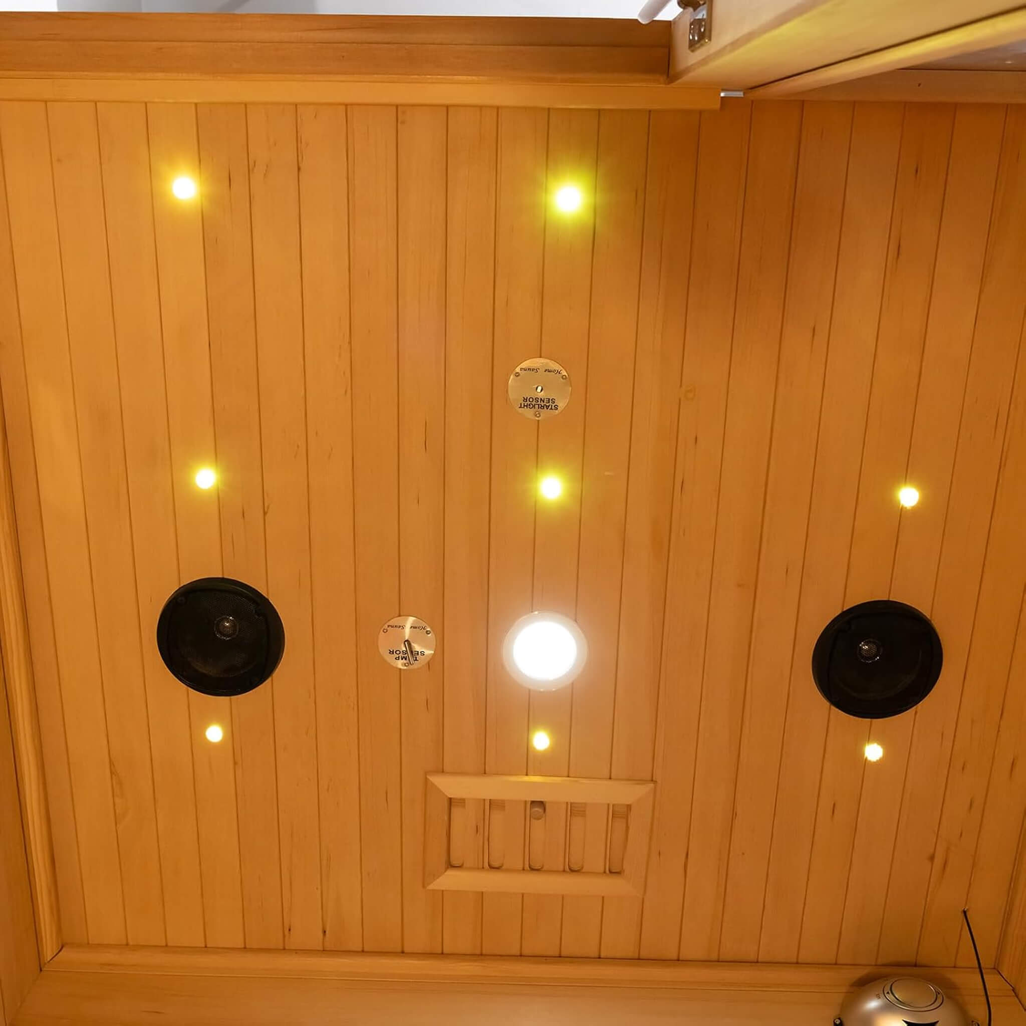 Rövia Luma 2-Person Indoor Hybrid Sauna Room with Infrared and 3.5kW Heater - SAK83750
