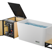 RevX Acrylic X Tub Cold Plunge + LUX High Performance Chiller and Filtration System