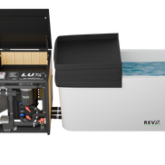 RevX Acrylic X Tub Cold Plunge + LUX High Performance Chiller and Filtration System
